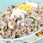 Салат с сайрой