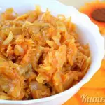 Тушеная  капуста с курицей