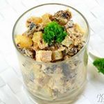 Пикантный салат из куриного филе
