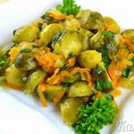 Тушеная брюссельская капуста