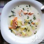 Лохикейтто – финский сливочный суп с лососем