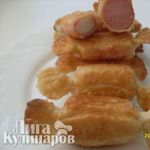 Закусочные конфетки из сосисок и крабовых палочек