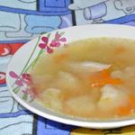 Куриный суп с вермишелью и цветной капустой