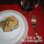 Гратен из цветной капусты и стручковой фасоли с креветками
