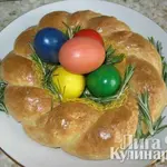 Пасхальный творожный венок