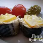 Скумбрия, запечённая с лимоном