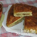 Банановый творожный пирог