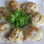 Манты из заварного теста