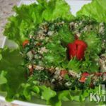 Салат с курицей и маком Полянка