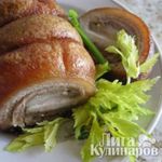 Рулет из брюшины свинины