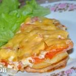 Индейка запечённая с картофелем под сыром