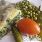 Картофельный рулет с овощами