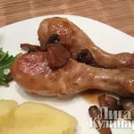 Курица тушеная в пиве