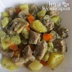 Жаркое из свинины с картофелем  по-домашнему