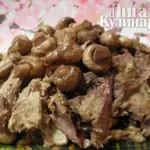 Бараньи ребрышки запеченные с картофелем и грибами