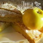 Бисквитный яблочно-лимонный пирог