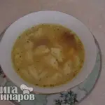 Суп  куриный с клецками