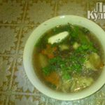 Грибной суп с галушками