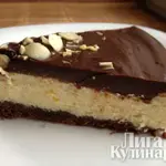 Творожный торт с шоколадным ганашем