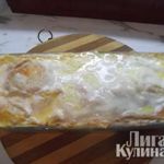 Слоёный пирог из лаваша с сыром