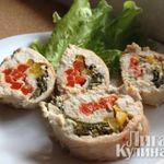 Куриные рулеты Светофор