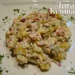 Картофельный салат с ветчиной