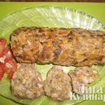 Рубленый мясной рулет