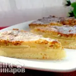 Яблочный тарт с миндально-коричным кремом