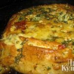 Пирог из лаваша с курицей и сыром