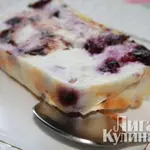 Творожник с черникой и шоколадом