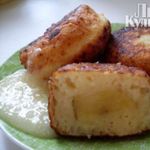 Творожники с фруктовой начинкой