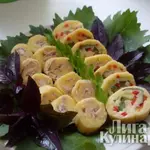 Сырные рулеты с начинкой