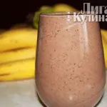 Шоколадно-банановый смузи с грушей