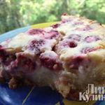Миндальный торт с белым шоколадом и малиной