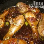Голень куриная в медовом соусе