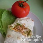 Шаурма по-домашнему на быструю руку
