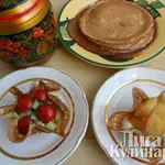 Корзиночки из блинчиков....сладкие и солёные
