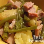 Овощи с ветчиной в мультиварке