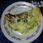 Омлет с маслинами и сыром
