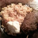 Куриные котлеты с рисом пекин