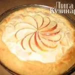 Яблочный пирог со сливками