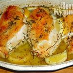 Куриные грудки с лимонным соусом