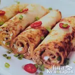 Блинчики с печенью трески