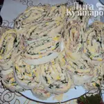 Рыбка в лаваше с сыром и чесноком
