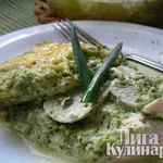 Куриное филе с зеленью и сыром