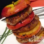 Котлеты с яблоком по-королевски