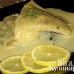 Треска с голландским соусом