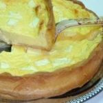 Нежный сырный пирог