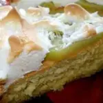 Пирог киви под снегом