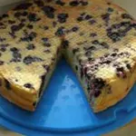 Кекс с черникой